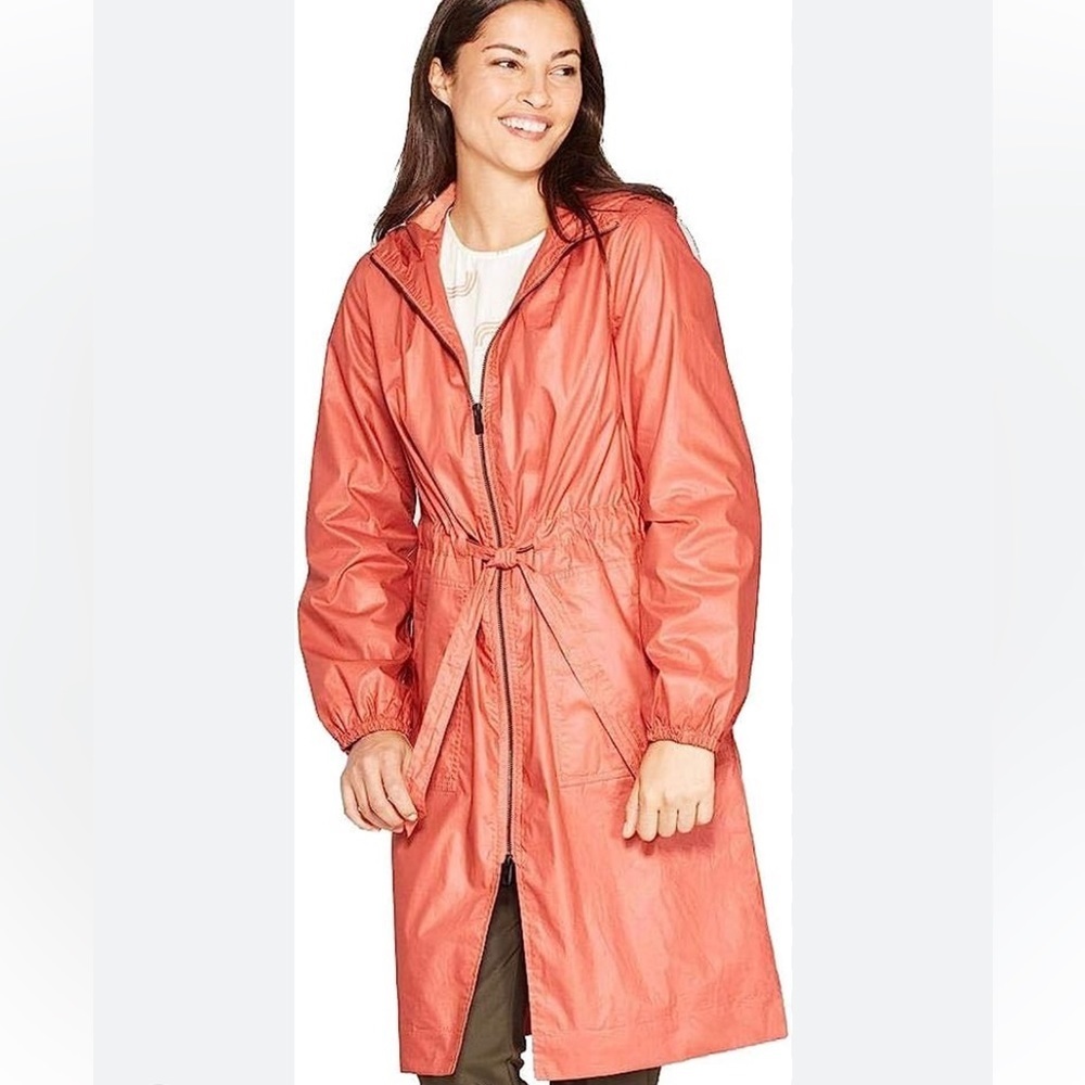 A New Day Women’s Rain Anorak Jacket NWT With Pockets - Colorado Rust Size Small
